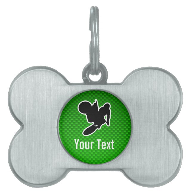 Motocross Whip Pet Tag (Front)