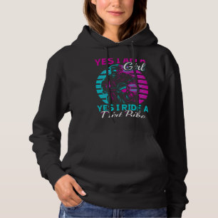 Motocross Woman Yes i am a Girl and Yes i ride a D Hoodie