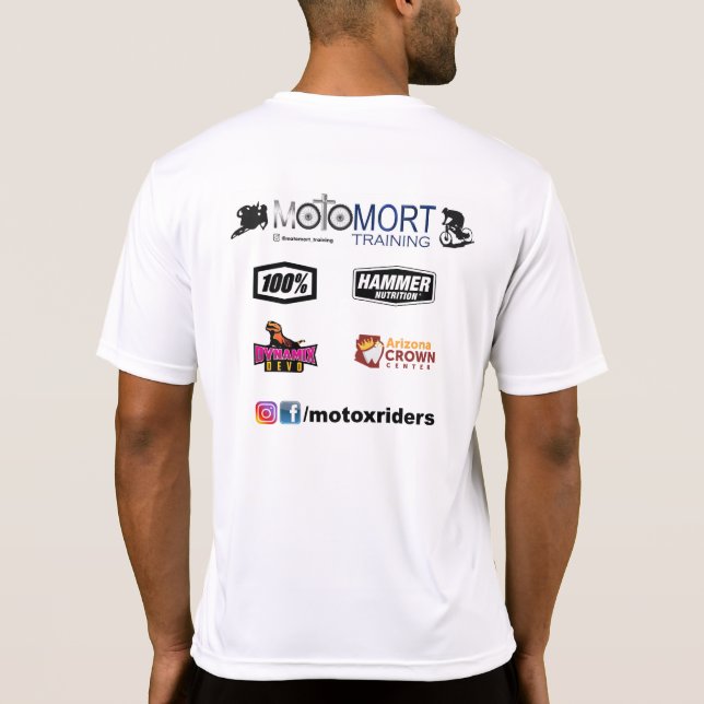 MotoMort Training Enduro Team Performance T-Shirt (Back)