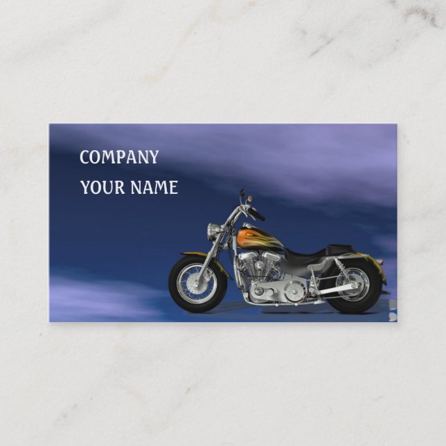 Motor Bike Business Card (Front)