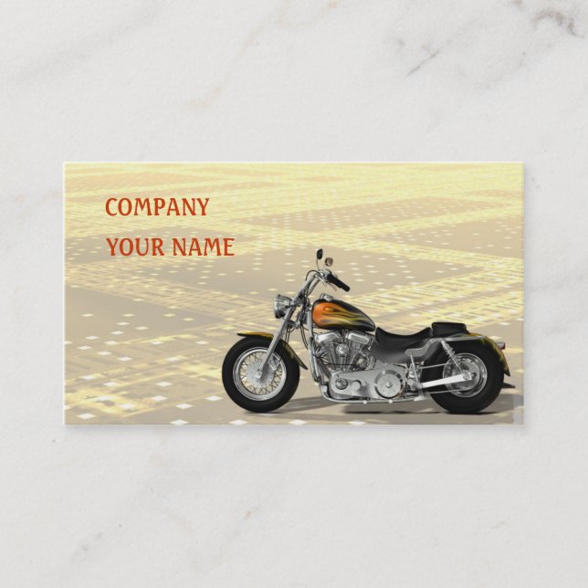 Motor Bike Business Card (Front)