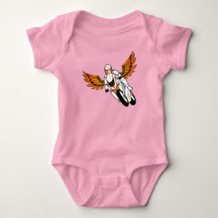 Motor Bike Design Baby Bodysuit