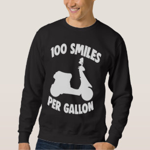 Motor Bikers Moped Motorcycle Scooter 100 Smiles P Sweatshirt