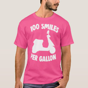 Motor Bikers Moped Motorcycle Scooter 100 Smiles P T-Shirt