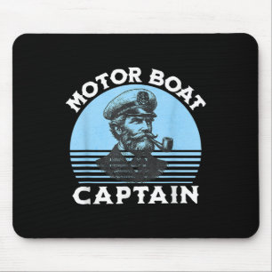 Motor Boat Captain _2 Mouse Pad