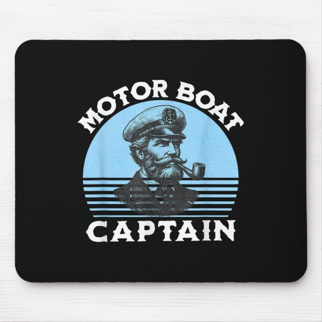 Motor Boat Captain _2  Mouse Pad (Front)