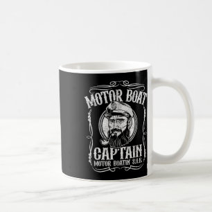 Motor Boat Captain Funny Pontoon Boating Motor Boa Coffee Mug
