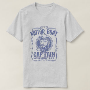 Motor Boat Captain Funny T-Shirt