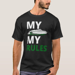 Motor Boat Regatta Skipper Boat Owner Captain Boat T-Shirt