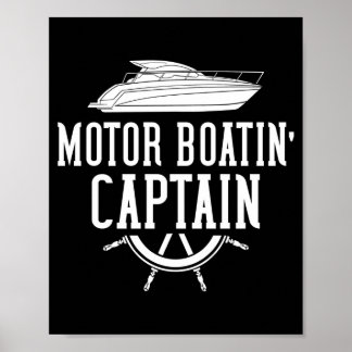 Motor boating motorboat speed boat performance  poster