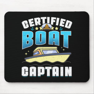 Motor boats captain speed boat owner motorboat mouse pad