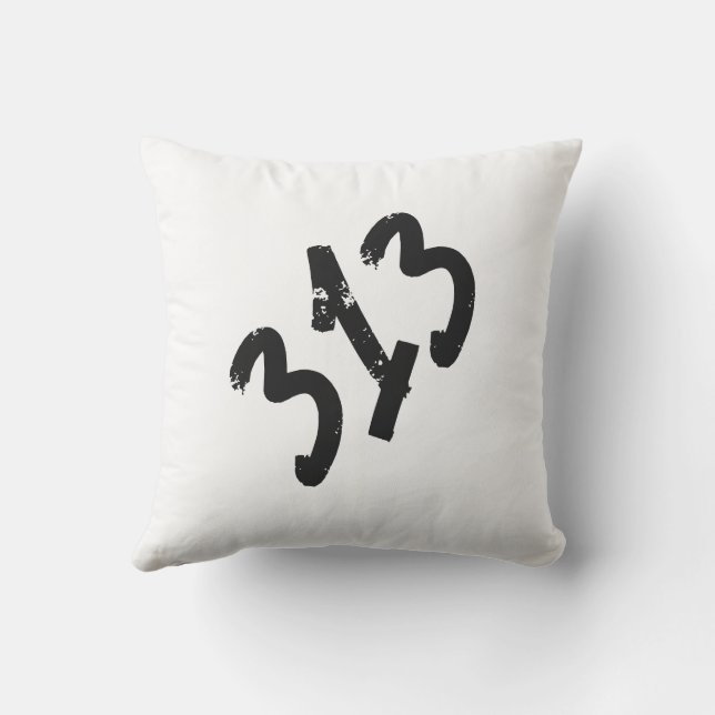 Motor City 313 Outdoor Pillow (Back)