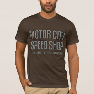 Motor City Speed Shop Spark Plug 3 2side T-Shirt