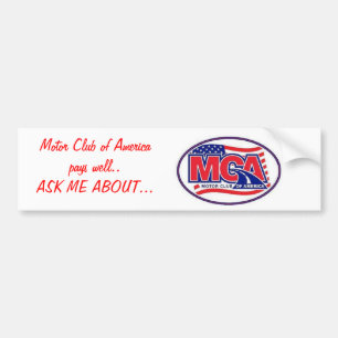 Motor Club of America - 40for80.com Bumper Sticker