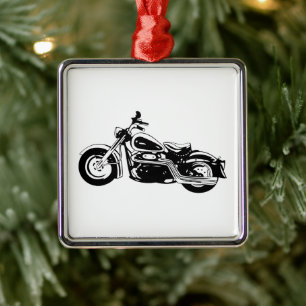 **MOTOR CYCLE ENTHUSIEST'S ORNAMENT** METAL TREE DECORATION