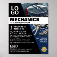 Motor Engine, Auto Mechanic & Repairs Advertising