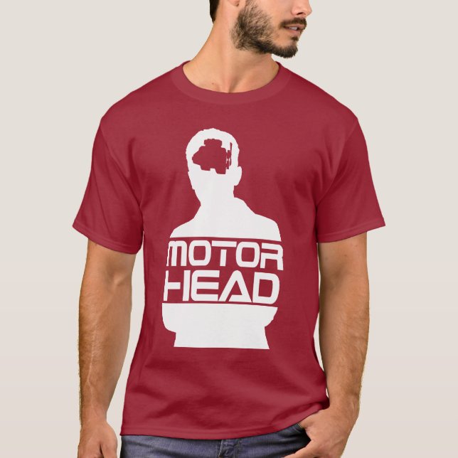 motor head white logo T-Shirt (Front)