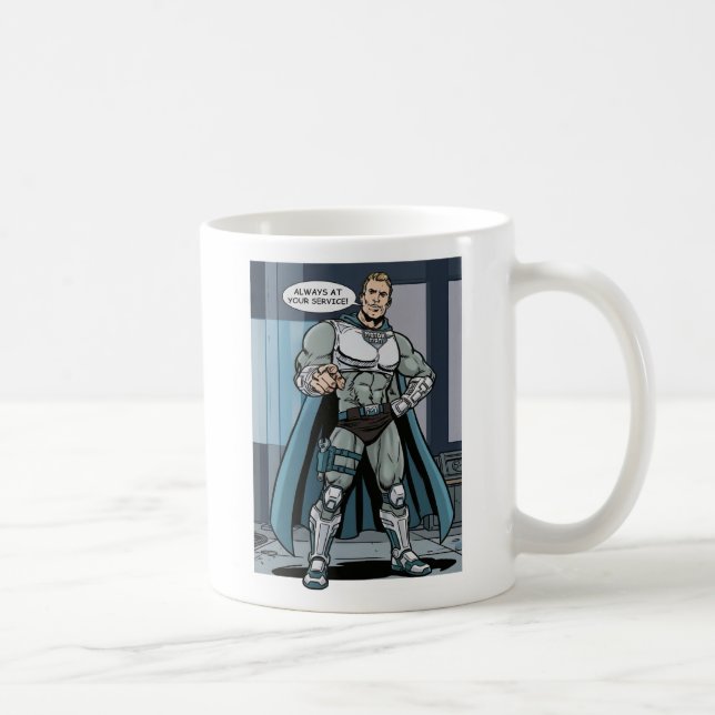 motor man always at your service! coffee mug (Right)