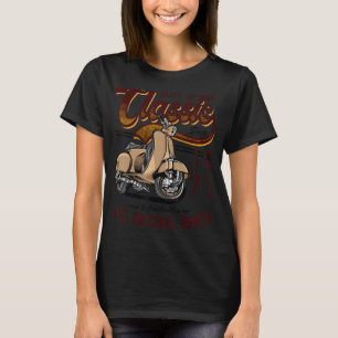 Motor Scooter Classic Moped Rider Birthday 1971 T-Shirt