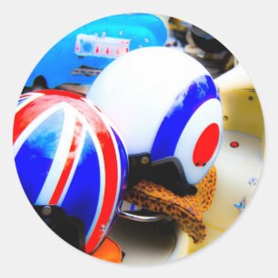 Motor Scooter Helmets Stickers