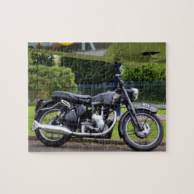 Motorbike And Spitfire Jigsaw Puzzle (Horizontal)