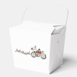 Motorbike Bride and Groom Wedding Favour Box