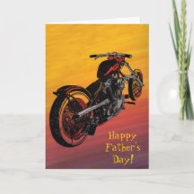 motorbike Father's day card