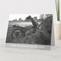 MOTORBIKE (FUNNY/FAKE) accident/customisable text