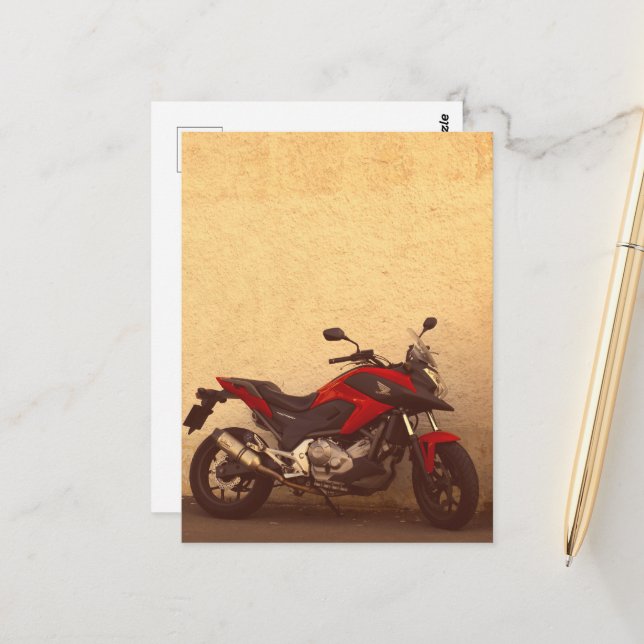 Motorbike Motorcycle Bike Biker Rider Postcard (Front/Back In Situ)