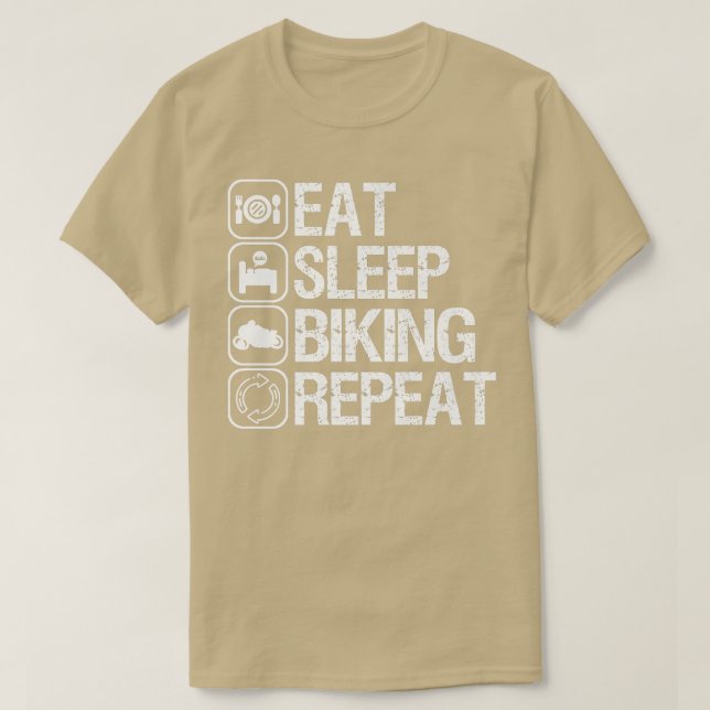 Motorbike motorcycle biker bike riding streets fre T-Shirt (Design Front)