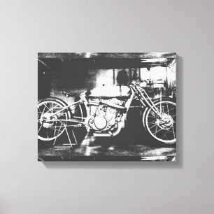 Motorbike Motorcycle Biker Rider Bike Canvas Print