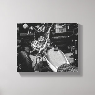 Motorbike Motorcycle Biker Rider Bike Canvas Print
