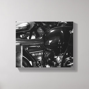 Motorbike Motorcycle Biker Rider Bike Canvas Print