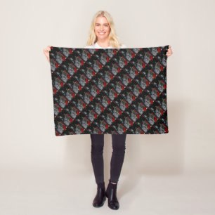 Motorbike Motorcycle Biker Rider Fleece Blanket