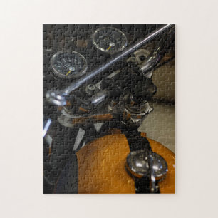 Motorbike Motorcycle Biker Rider Motorbike Jigsaw Puzzle