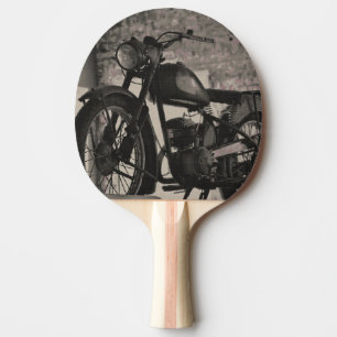 Motorbike Motorcycle Biker Rider Motorbike Ping Pong Paddle