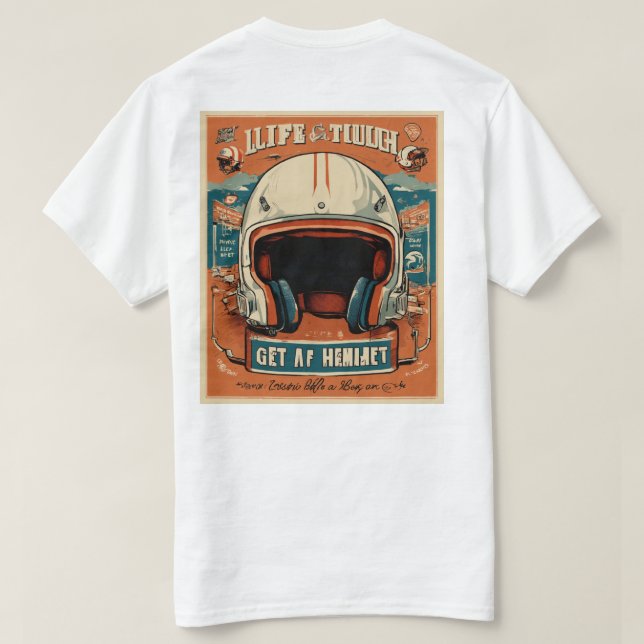 Motorbike Riding customised tee shirts (Design Back)