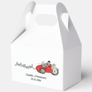 Motorbike & Sidecar Bride and Groom Wedding Favour Box