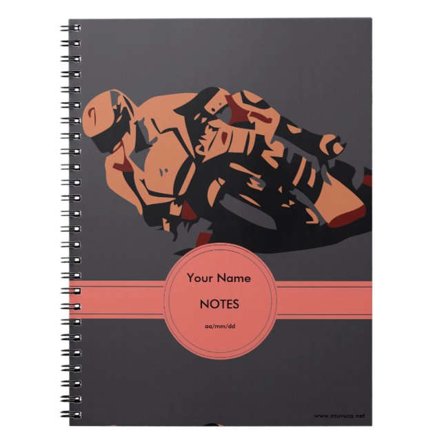 Motorbike Spiral Notebook (Front)