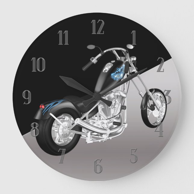 Motorbike Wall Clock (Front)