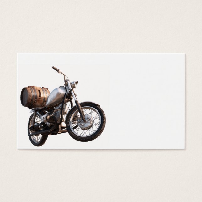 Motorbike with a barrel of wine (Front)