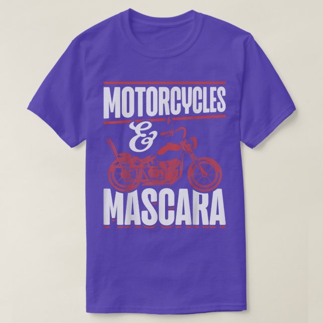 Motorbike Women Mascara Biking Motorcycles Funny B T-Shirt (Design Front)