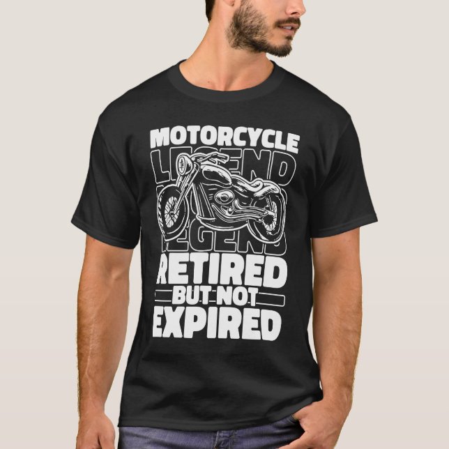 Motorbiker Retired Biker Motorbike Motorcyclist  M T-Shirt (Front)