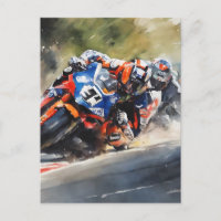 Motorbikes, High-Speed Cornering Action