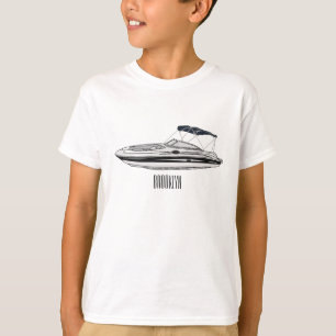 Motorboat cartoon illustration T-Shirt