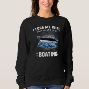 Motorboat sports boat sailing boat driving licence sweatshirt