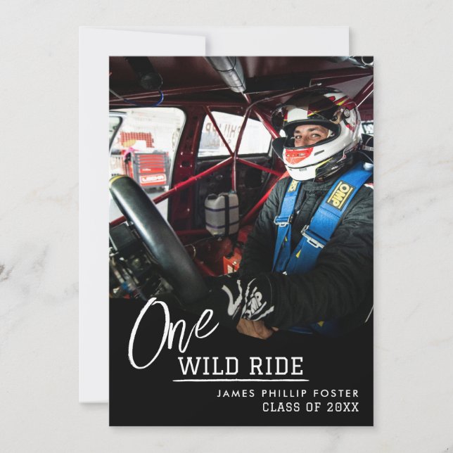 Motorcross Graduation Announcement Invitation (Front)