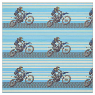 Motorcross Rider Fabric