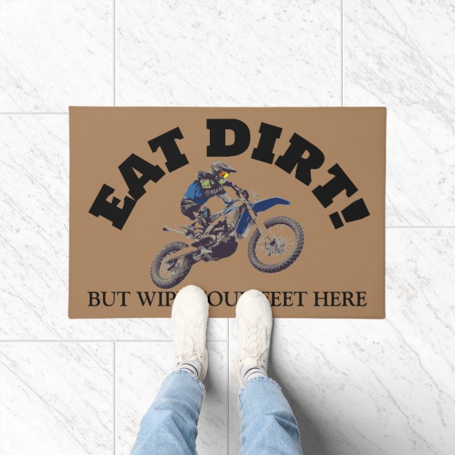 Motorcross Theme Personalised Doormat (Indoor)