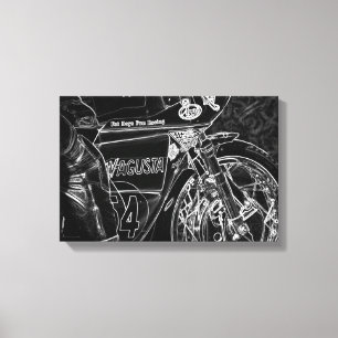 Motorcycle 1 16.50x11 (41.25x27.5cm) waccn canvas print